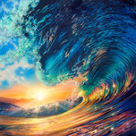 Stephen Muldoon Stephen Muldoon Cresting Sunset Wave (SN)